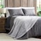 Hastings Home Faux Fur Throw Blanket, Luxurious, Soft, Hypoallergenic with Faux Mink Back, 60"x70" (Cloud Grey) 301231RRT - alternate 3